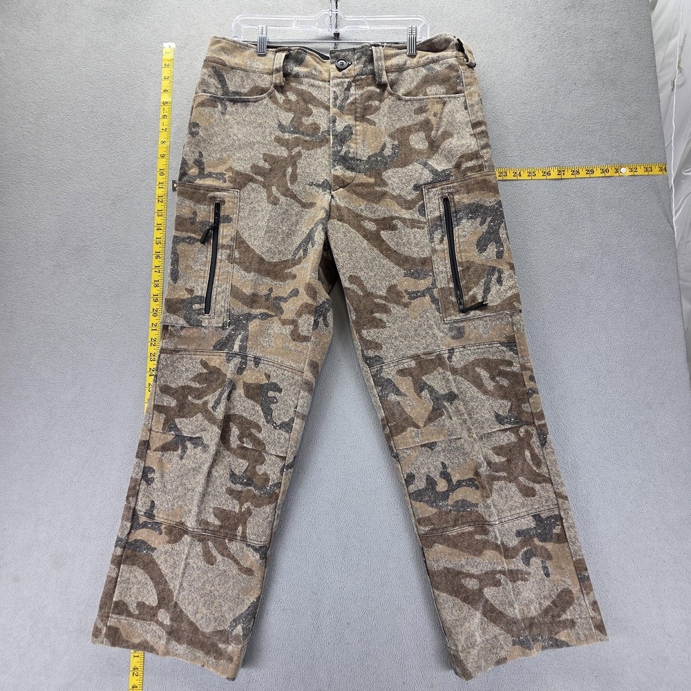 Sleeping Indian Camo Pants Mens 36x28 Tru-Camo Usa Hunting Military Belted